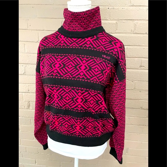 Vintage 90’s HEAD Wool Sweater M -L - Picture 5 of 14